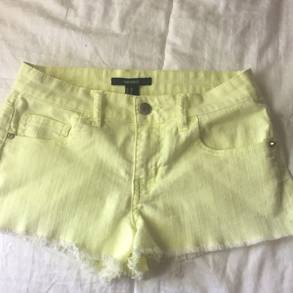 Lite neon yellow shorts